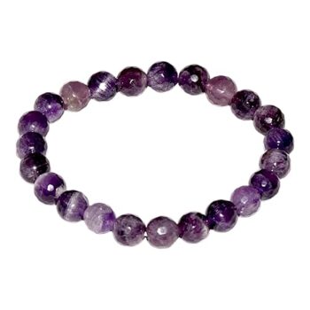 Gempro Amethyst Gemstone Bracelet for Men and Women - Unisex Handcrafted Jewelry with Natural Energy, Tranquil Wristlet Infused with Spiritual Growth