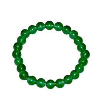 Gempro Handcrafted Green Jade Gemstone Bracelet for Men and Women - Timeless Handcrafted Jewelry with Natural Energy, Unisex