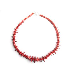 Gempro Gemstone Vintage Large Heavy Bamboo Jade Necklace