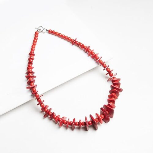 Gempro Gemstone Vintage Large Heavy Bamboo Jade Necklace - Image 3