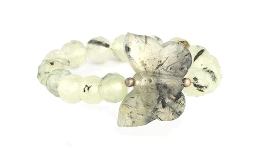 Gempro Gems Jewelry Faceted Genuine Garnet Butterfly Stretch Designer Fashion Gemstones Bracelet for Women - Image 2