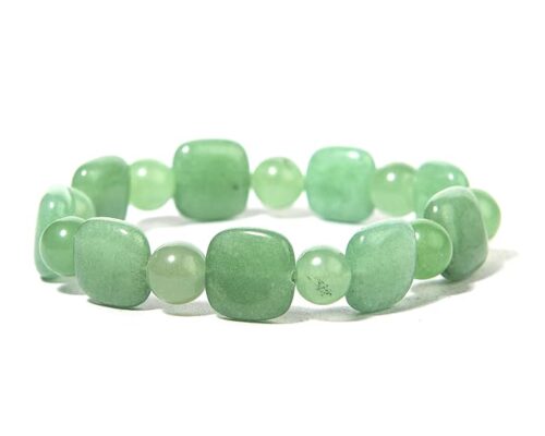 Gempro Genuine Aventurine Gemstone Stretch Bracelet for Women - Image 2