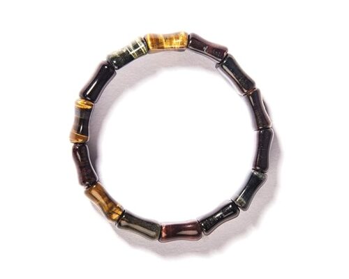 Gempro Natural Tiger's Eye Export Quality Stretch Bracelet (Unisex) - Image 2