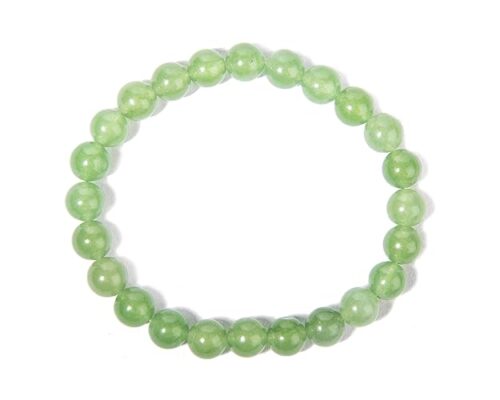 Gempro Certified Green Quartz Gemstone Unisex Healing Stretch Bracelet - Image 5