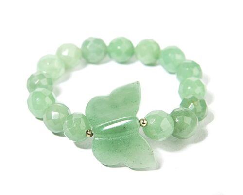 Gempro Certified Quartz Gemstones Butterfly Stretch Designer Fashion Gemstones Bracelet for Women - Image 3