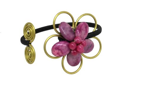 Gempro Genuine Agate Gemstone Flower Designer Bracelet for Women