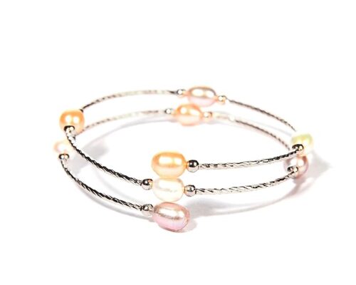 Gempro Genuine Fresh Water Pearl Stationed Bracelet for Women