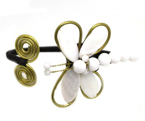 Gempro Gems Jewelry Shell Butterfly Wired Designer Fashion Gemstones Bracelet for Women - Image 2