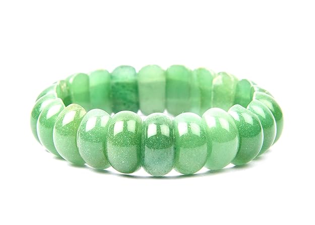 Gempro Natural Aventurine Gemstone Stretch Bracelet (Unisex)