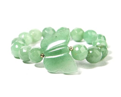 Gempro Certified Quartz Gemstones Butterfly Stretch Designer Fashion Gemstones Bracelet for Women - Image 6