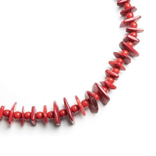 Gempro Gemstone Vintage Large Heavy Bamboo Jade Necklace - Image 4