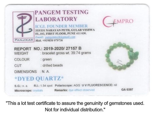 Gempro Certified Quartz Gemstones Butterfly Stretch Designer Fashion Gemstones Bracelet for Women - Image 5
