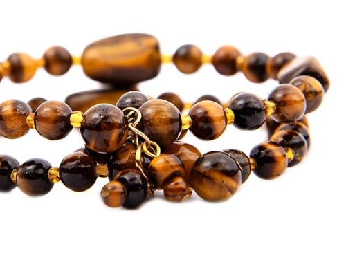 Gempro Certified Natural Tiger's Eye Gemstones Unisex Stretch Bracelet - Image 5