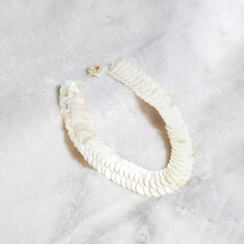 Gempro Gemstone White Mother of Pearl Necklace Natural Shells Earthy Colors Hand Made Jewelry - Image 5